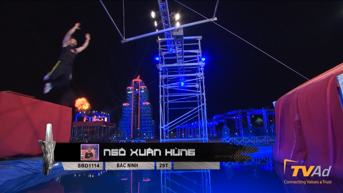 David Campbell lập kỷ lục mới tại Sasuke Việt Nam 2016