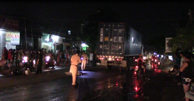 Hiện trường vụ tai nạn.