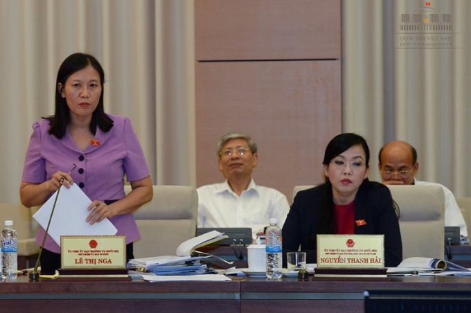 Chủ nhiệm UB Tư ph&aacute;p L&ecirc; Thị Nga đề nghị Ch&iacute;nh phủ kiểm tra lại việc bổ nhiệm c&aacute;n bộ tại Bộ C&ocirc;ng thương g&acirc;y nghi ngờ trong dư luận. (Ảnh: Quochoi.vn).