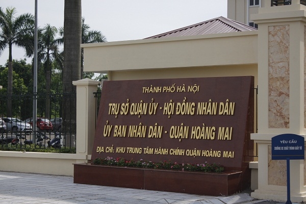 Tuyến đường chạy qua trung t&acirc;m h&agrave;nh ch&iacute;nh quận Ho&agrave;ng Mai.