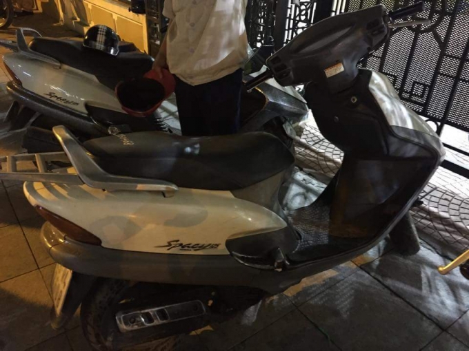 Chiếc xe Spacy được Tổ c&ocirc;ng t&aacute;c ph&aacute;t hiện.