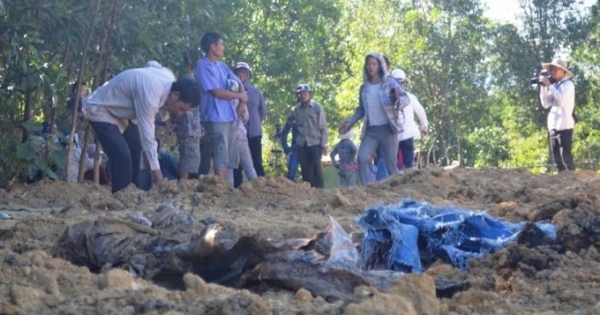 Hà Tĩnh: Thông tin mới nhất vụ hàng trăm tấn rác thải Formosa chôn tại vườn nhà Giám đốc Công ty Môi trường