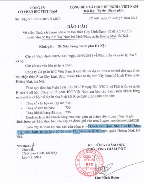 Vợ v&agrave; mẹ vợ PTGĐ cũng c&oacute; t&ecirc;n trong danh s&aacute;ch mua NƠXH tại Rice City