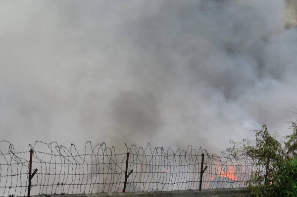 Hiện trường vụ ch&aacute;y.