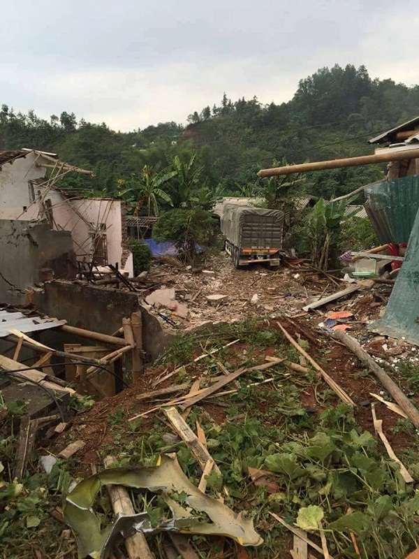 Hiện trường vụ tai nạn.