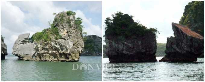 Hình ảnh trước và sau khi hòn Thi&ecirc;n Nga bị