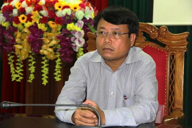 &Ocirc;ng Dương Tất Thắng - Ph&oacute; chủ tịch UBND tỉnh H&agrave; Tĩnh trong buổi l&agrave;m việc với Ph&oacute;ng vi&ecirc;n Ph&aacute;p Luật Plus s&aacute;ng nay.