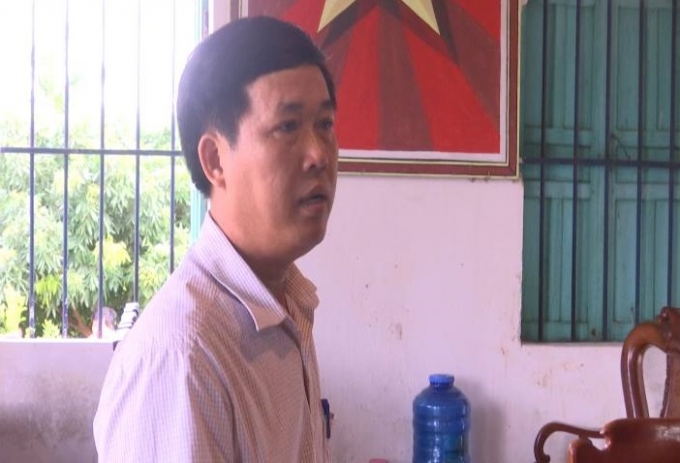 &Ocirc;ng Đồng Minh Ch&iacute;nh, PCT UBND x&atilde; Thụy Trường (huyện Th&aacute;i Thụy, tỉnh Th&aacute;i B&igrave;nh) ph&aacute;t biểu tại buổi l&agrave;m việc.