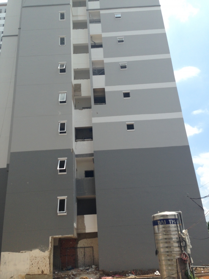 Một g&oacute;c Block 4 chung cư HQC Plaza