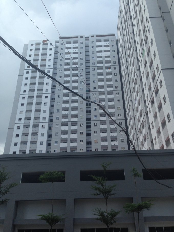 Block 4 nơi xảy ra vụ ch&aacute;y đ&ecirc;m 15/7.