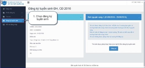 Tất tần tật c&aacute;c bước đăng k&yacute; x&eacute;t tuyển trực tuyến năm 2016