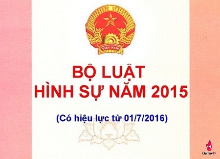 Bộ luật h&igrave;nh sự năm 2015.