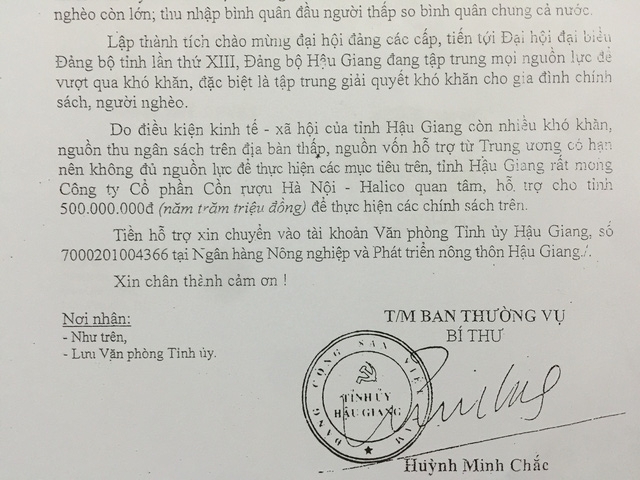 Từ khi &ocirc;ng Mai Văn Lợi về Halico, chế độ chi ti&ecirc;u của C&ocirc;ng ty n&agrave;y th&ocirc;ng tho&aacute;ng hẳn. Chỉ một c&ocirc;ng văn của Tỉnh uỷ Hậu Giang, &ocirc;ng n&agrave;y đ&atilde; &eacute;p ban gi&aacute;m đốc xuất chi 500 triệu đồng hỗ trợ địa phương (c&aacute;c năm trước chỉ hỗ trợ tối đa 100 triệu v&agrave; rất chọn lọc)