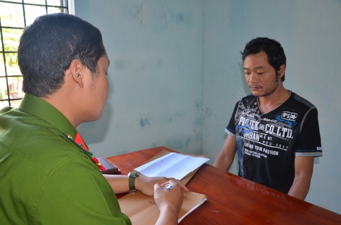 Một trong những đối tượng tại cơ quan C&ocirc;ng an.