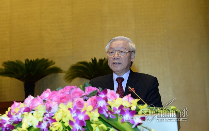 Tổng b&iacute; thư Nguyễn Ph&uacute; Trọng. Ảnh: Phạm Hải