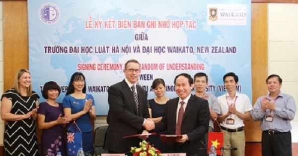 Đại học Luật Hà Nội và Đại học Waikato ký kết biên bản hợp tác