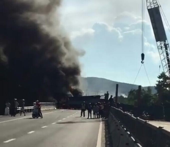 Hiện trường vụ ch&aacute;y.