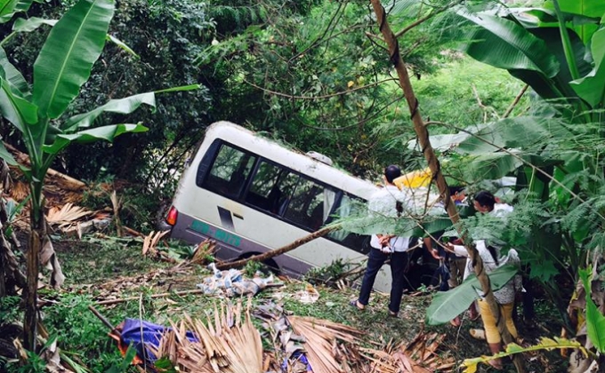 Hiện trường nơi xảy ra vụ tai nạn.