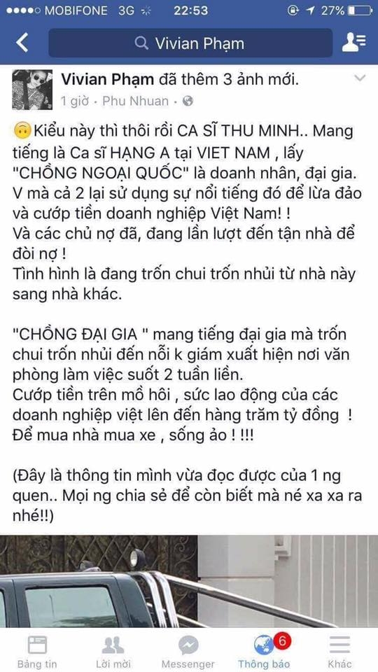 N&oacute;ng: Thu Minh bị tố c&ugrave;ng chồng T&acirc;y lừa đảo, quỵt tiền doanh nghiệp