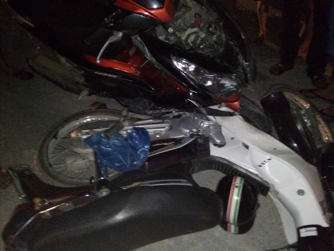 Hiện trường vụ tai nạn.