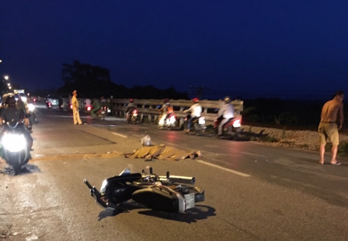 Hiện trường nơi xảy ra sự việc.