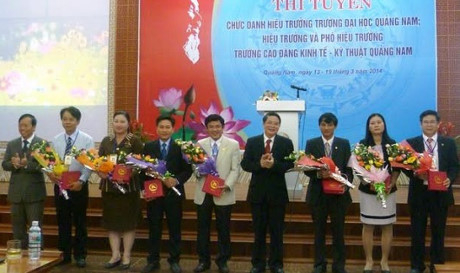 Quảng Nam tổ chức thi tuyển chức danh l&atilde;nh đạo, quản l&yacute; năm 2014.
