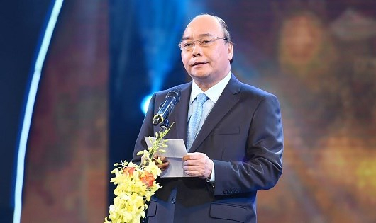 Thủ tướng Nguyễn Xu&acirc;n Ph&uacute;c ph&aacute;t biểu tại buổi lễ.