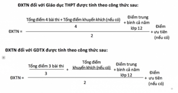 Cách tính điểm xét tốt nghiệp THPT quốc gia 2017