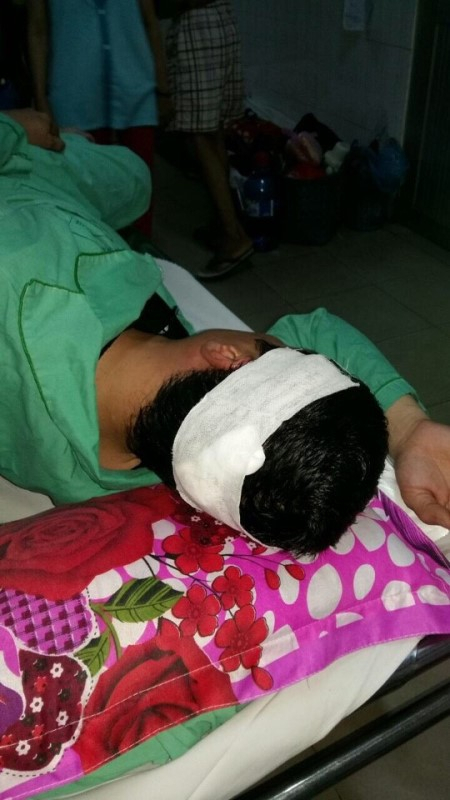 Anh T. trong thời gian điều trị tại Bệnh viện Nh&acirc;n d&acirc;n 115.