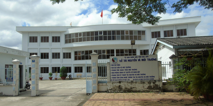 Trụ sở Trung t&acirc;m KTTN&amp;amp;amp;MT thuộc Sở TNMT nơi c&aacute;c đối tượng l&agrave;m việc trước khi bị bắt