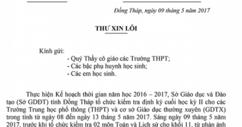 Đồng Tháp: Thầy giáo làm lộ đề thi... bị buộc thôi việc và đền bù 87 triệu đồng