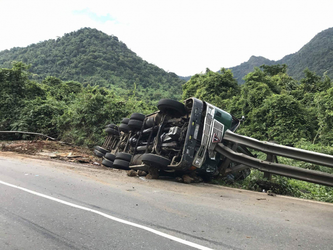 Hiện trường vụ tai nạn.