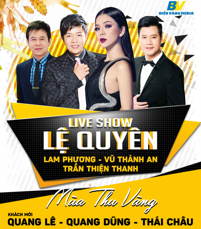 Liveshow M&ugrave;a thu v&agrave;ng của Lệ Quy&ecirc;n sẽ diễn ra v&agrave;o th&aacute;ng 8 tới tại Trung t&acirc;m Hội nghị Quốc gia H&agrave; Nội.