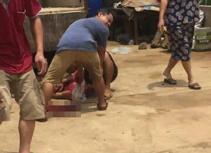 Hiện trường nơi xảy ra sự việc (ảnh mạng x&atilde; hội).