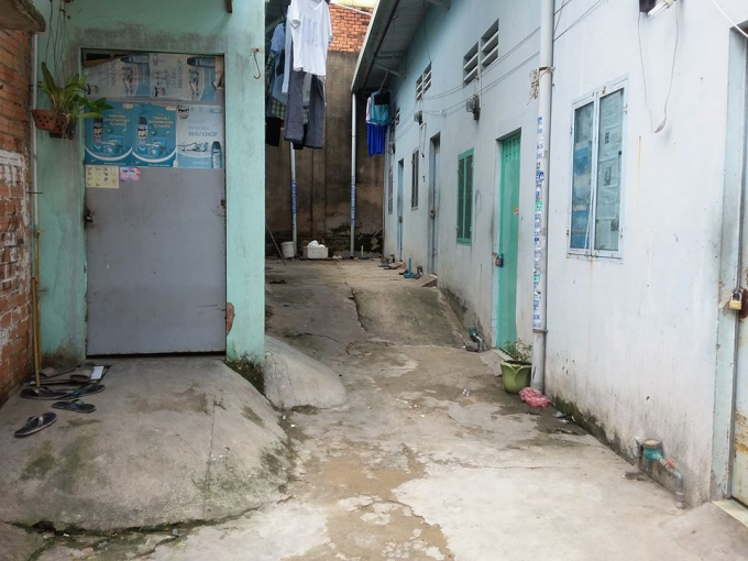 D&atilde;y trọ nơi xảy ra vụ việc.