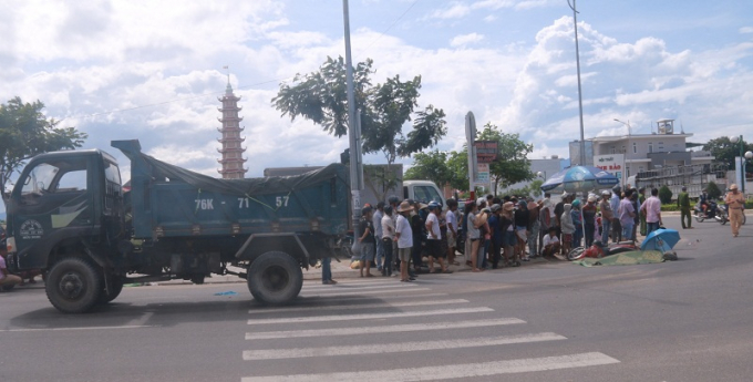 Nơi xảy ra vụ tai nạn khiến &ocirc;ng Lưu tử vong tại chỗ.