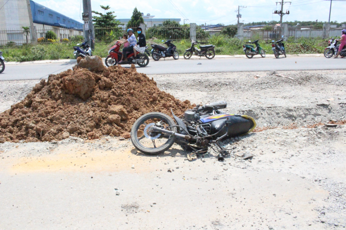 Hiện trường vụ tai nạn.