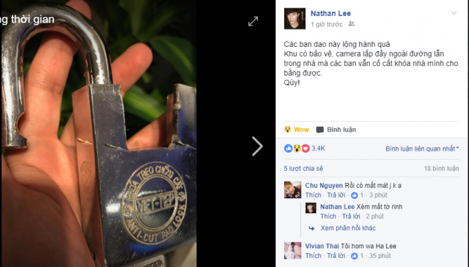 Chia sẻ của Nathan Lee.