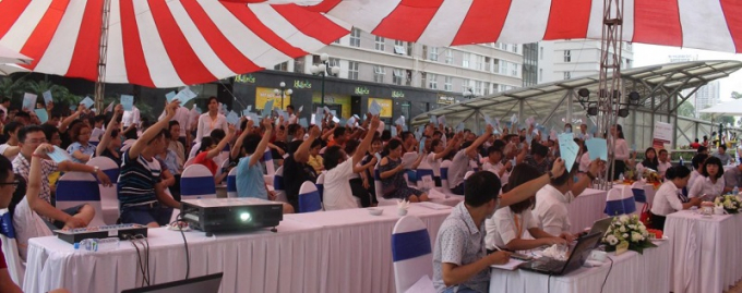 CenInvest tổ chức th&agrave;nh c&ocirc;ng Hội nghị cư d&acirc;n ngay tại phi&ecirc;n họp đầu ti&ecirc;n