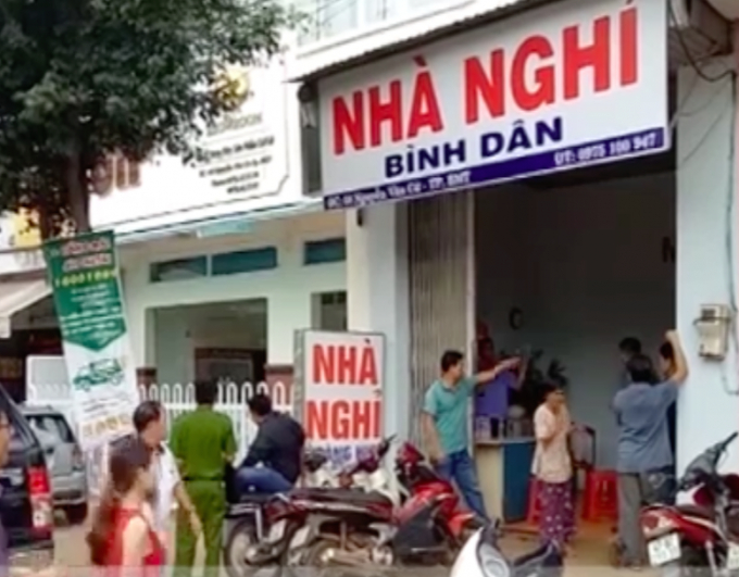 Nh&agrave; nghỉ nơi xảy ra sự việc.