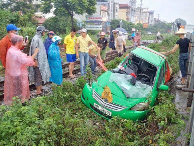 Hiện trường vụ tai nạn.