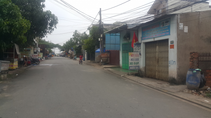 Đoạn đường nơi chị Ch. b&aacute;n h&agrave;ng, nơi được cho l&agrave; hiện trường vụ &aacute;n.