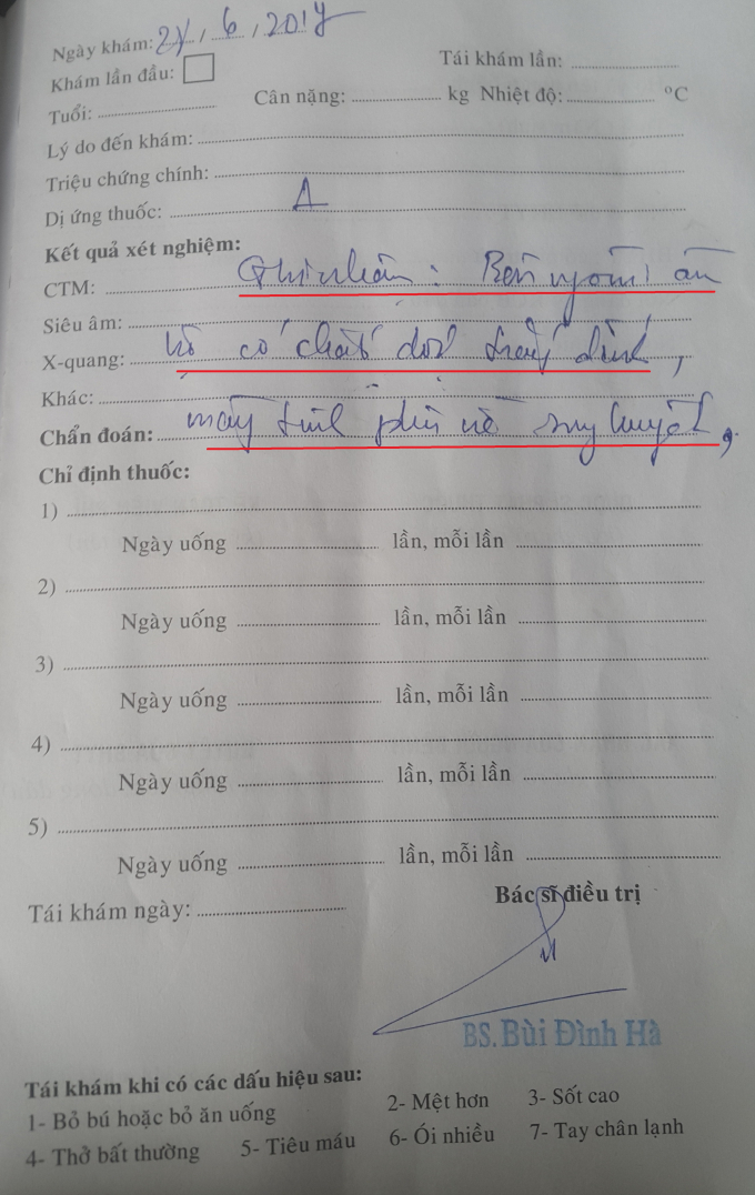 Kết quả x&eacute;t nghiệm của Bệnh viện nhi Đồng Nai thể hiện ch&aacute;u L. c&oacute; dấu hiệu bị x&acirc;m hại.&nbsp;