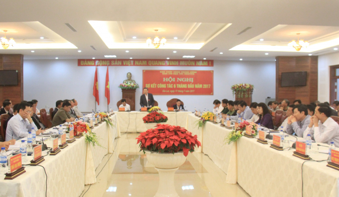 To&agrave;n cảnh hội nghị sơ kết 6 th&aacute;ng đầu năm 2017.