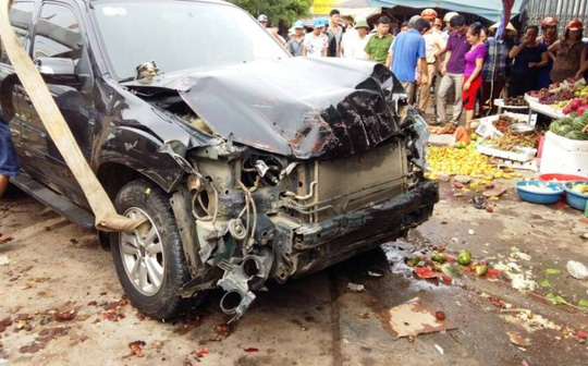 Hiện trường vụ tai nạn giao th&ocirc;ng