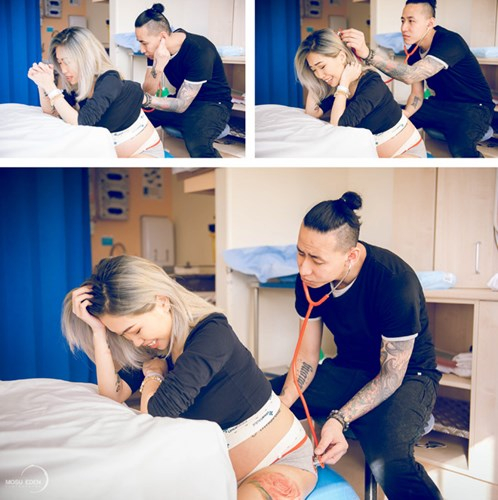 B&ecirc;n cạnh những bức ảnh ch&acirc;n thực đầy sinh động, Nguyễn Ti&ecirc;n &ndash; nhiếp ảnh gia thực hiện bộ ảnh cũng đ&atilde; kể lại c&acirc;u chuyện đầy x&uacute;c động của người phụ nữ mang bầu vượt qua mọi kh&oacute; khăn v&agrave; đau đớn để sinh ra đời một đứa trẻ.