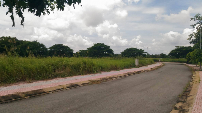 Cơ sở hạ tầng đ&atilde; l&agrave;m nhưng bao năm qua dự &aacute;n phơi sương, cỏ mọc um t&ugrave;m.