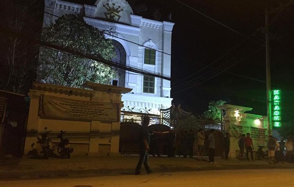 Hiện trường nơi xảy ra vụ việc.