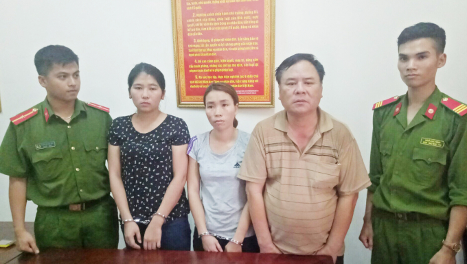 Ba đối tượng trốn n&atilde; được di l&yacute; về trụ sở.