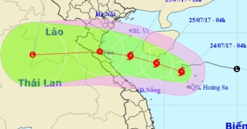Bão số 4 đang hướng vào Thanh Hóa - Quảng Bình
